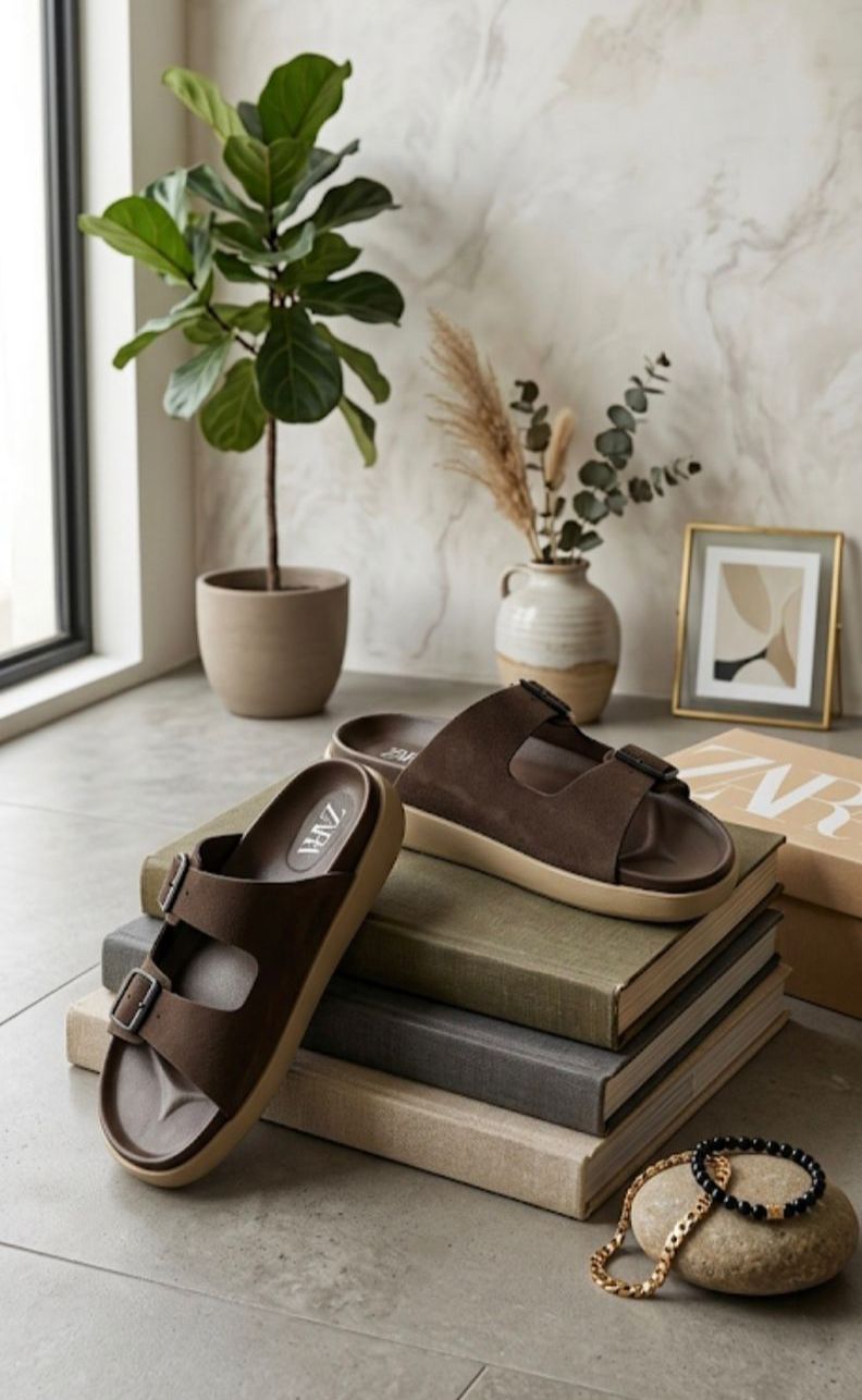 ZARA Men’s Feather Comfort Mules – Ultra Soft Aesthetic Slides